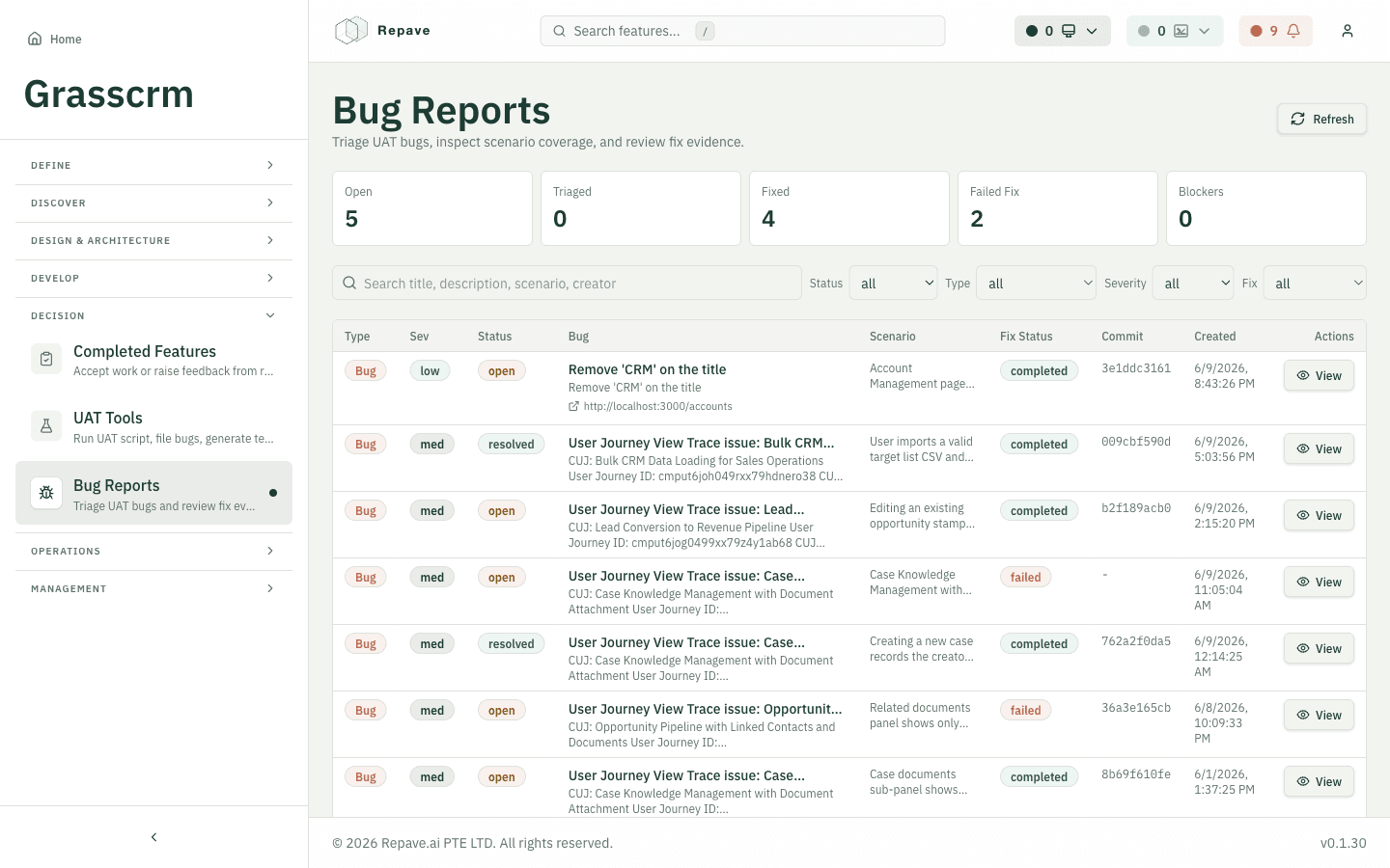 Triage every issue in one place